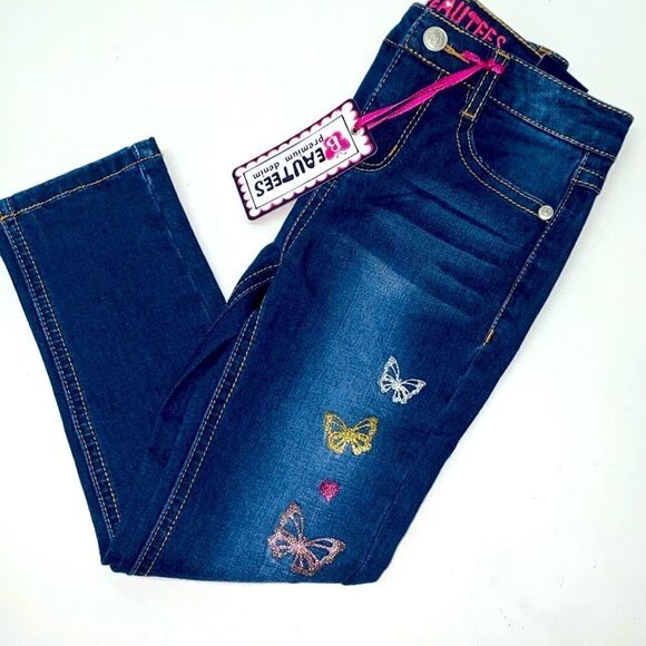 🔥BEAUTEES GIRLS JEANS KIDS SIZE 3 New - Picture 1 of 3